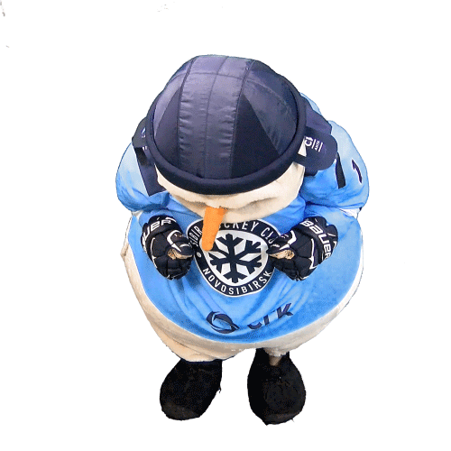 hockey snowman Sticker
