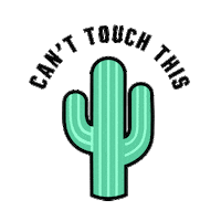 cactus cant touch this Sticker by Victoria's Secret PINK