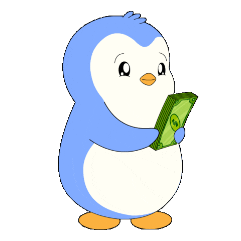 Money Love Sticker by Pudgy Penguins