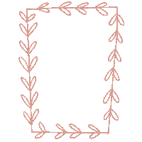 roxangel78illustrations frame leaves roxangel78 frame rectangle Sticker