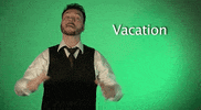 sign language vacation GIF by Sign with Robert