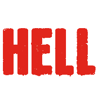 HellPizza typography hell hells hell pizza Sticker