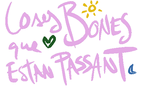 Bones Coses Sticker by David Riera
