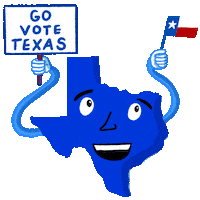 Presidential Election Texas Sticker by #GoVote