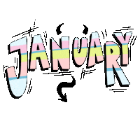 Month January Sticker by HUNKØN