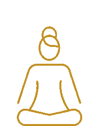 Gold Meditation Sticker by Laura Malina Seiler