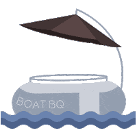 Boatbq Sticker by Production Pirates