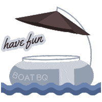 Boatbq Sticker by Production Pirates