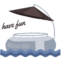 Boatbq Sticker by Production Pirates