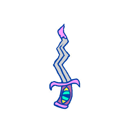 moriresnacer sword magic kingdom ecuadorart sacredknife Sticker