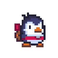 Pixel Penguin Sticker by Apogee Entertainment