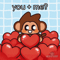 Miss Me Valentines Day GIF by Chimpers