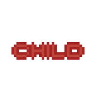 hyggeish pixel nct child mark Sticker