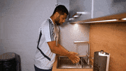 Wash Hands Football GIF by FC Bayern Munich