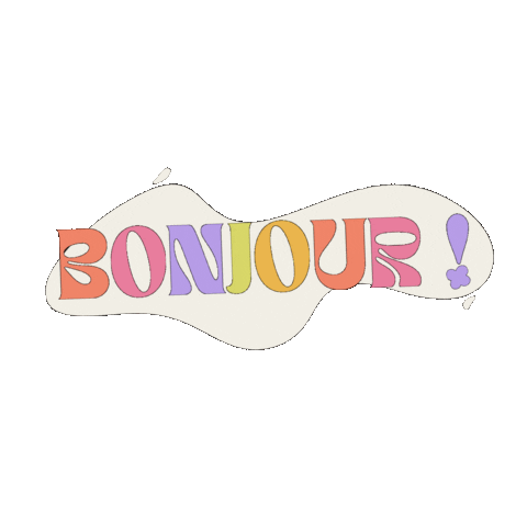 Bonjour Hello Sticker