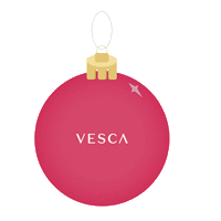 Christmas Pink Sticker by Vesca Beauty