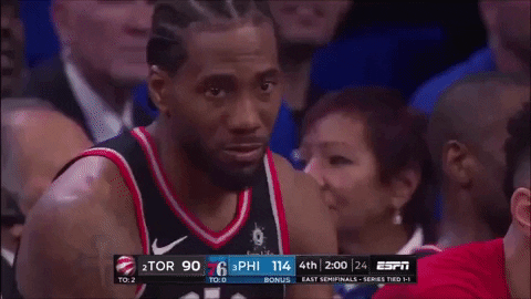 scared kawhi leonard GIF