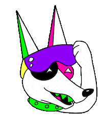 Dog 90S Sticker by Mother Pop