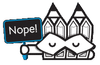 No Way Sign Sticker by Stamatia Alexaki