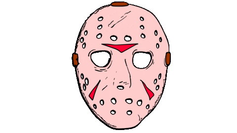 Friday The 13Th Halloween Sticker by deladeso