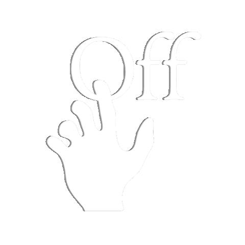 off____white floating off-white Sticker