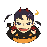 Halloween Vampire Sticker
