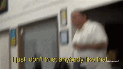 peterbrody giphygifmaker i dont trust like that GIF