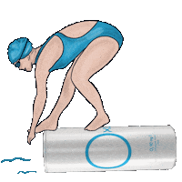 Swimming Pool Summer Sticker by Oxy