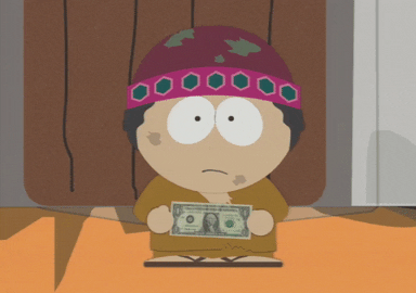 dollar bill kid GIF by South Park 