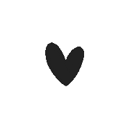 stalbott love heart black heart shannontalbott Sticker