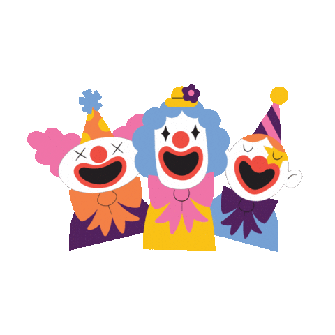 Clown Sticker by Erstwilder