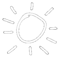 Sun Doodle Sticker
