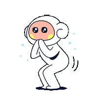 Assustado Sticker