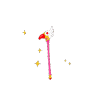 kahlnicorn sakura cardcaptorsakura baculo kahlnicorn Sticker