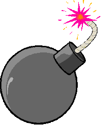 bomb STICKER