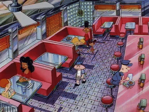 hey arnold nick splat GIF
