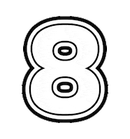 8 Sticker by Elizabeth Sutton Collection