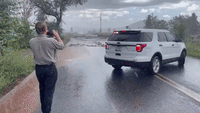 'Big Time Overflow' as Flash Floods Hit Flagstaff, Arizona