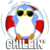 Chilling Good Morning Sticker by Pudgy Penguins
