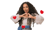 Heart Thanks Sticker by Salon Line