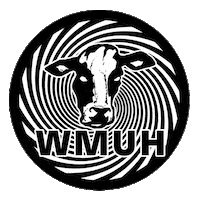 Radio Cow Sticker by Muhlenberg College