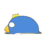 penguin 趴著 Sticker by ShiGai