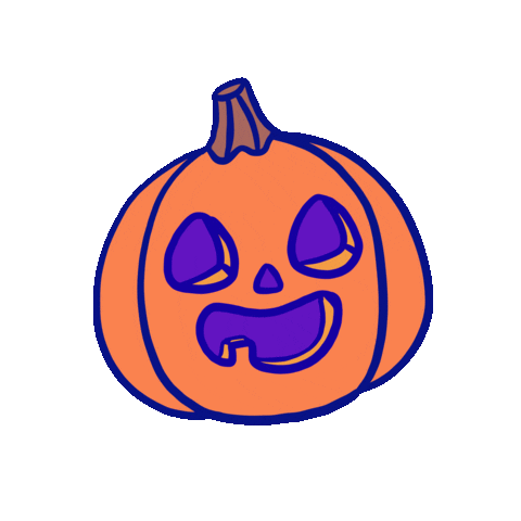 Jack O Lantern Cat Sticker