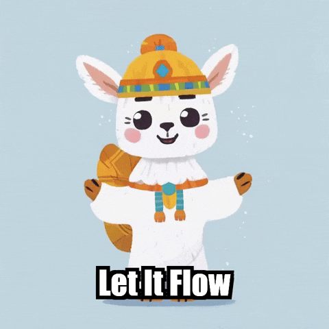 Let It Flow GIF by Llamaozi
