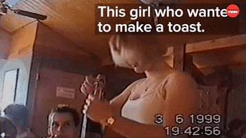 Champagne Fail GIF by BuzzFeed