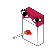 Smoke Cigarette Sticker by Enryv