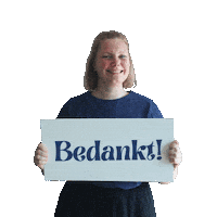 Bedankt Sticker by De creatieve blik
