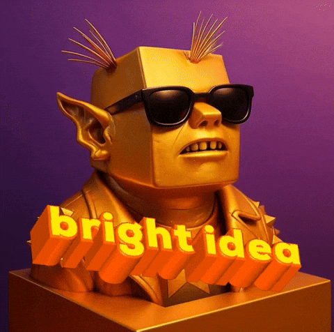 Bright Idea GIF by The LSD Hotel