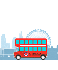 theoldschool theoldschool bus theoldschoolbus oldbus oldjack jackunion gb student oldschoolstudent study Sticker