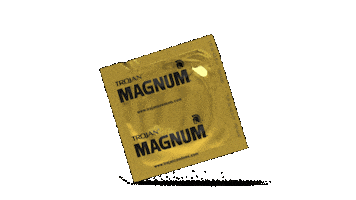 MagnumCondomsuk party gold condom magnum Sticker